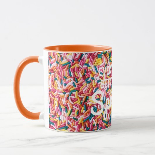 すべてはよりよいですと振りかけます マグカップ (左)