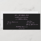 "すべてはイブ"の衣裳のパーティー神聖化します 招待状 (裏面)