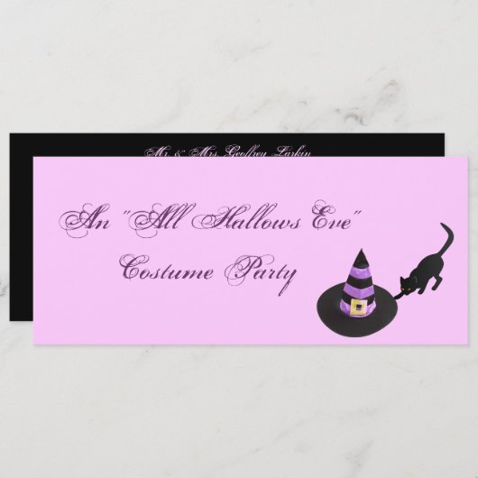 "すべてはイブ"の衣裳のパーティー神聖化します 招待状 (正面/裏面)