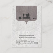 すべてはインディのヴィンテージのマネキンN機械に服を着せました 名刺 (裏面)