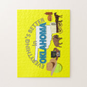 すべてはオクラホマのパズルでよりよいです ジグソーパズル (縦)