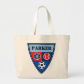 すべてはカスタマイズ可能な子供のバッグ及びトートを遊ばします ラージトートバッグ (正面)