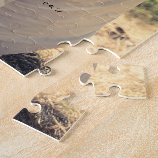 すべてはスクリプトエレガントカップルのギフトフォトを開始 ジグソーパズル (側面)