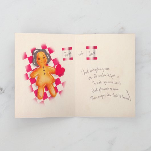 すべてはバレンタインデーカードをかき混ぜました シーズンカード (内部)