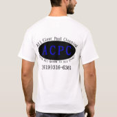 すべてはプールのクリーニングを取り除きます Tシャツ (裏面)