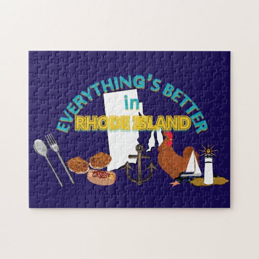 すべてはロードアイランドのパズルでよりよいです ジグソーパズル (横)