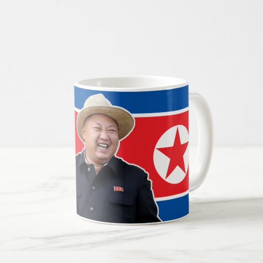 すべては北朝鮮の親愛なるリーダー元気でいます コーヒーマグカップ (正面右)
