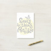 すべては可能です ポストイット (デスク上)