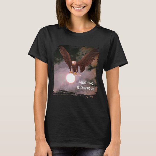 すべては可能!イーグルインスピレーション Tシャツ (正面)