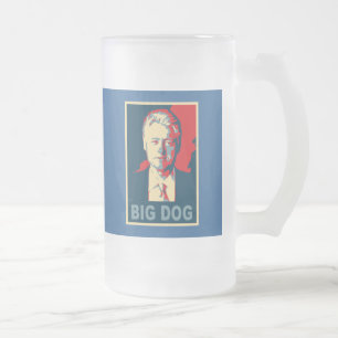 すべては大きい犬を呼びます! Bill Clintonプロダクト フロストグラスビールジョッキ