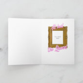 すべては女王の挨拶状を呼びます カード (内部)