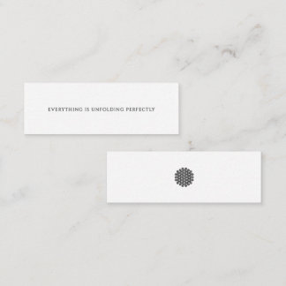 すべては完璧に展開している ミニアファメーション ロイヤリティカード