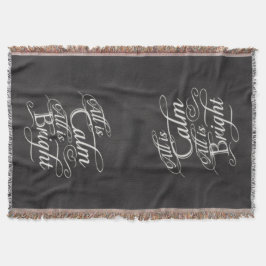 すべては平静、すべてです明るい黒板のクリスマスです スローブランケット