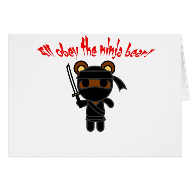 すべては忍者くまに従います (正面横)