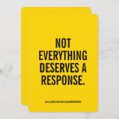 すべては応答カードに値カスタムしない シーズンカード (正面/裏面)