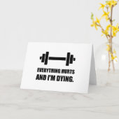 すべては死ぬトレーニングを傷つけます カード (黄色い花)