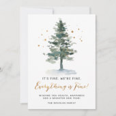 すべては水素晴らし色クリスマスツリー シーズンカード (正面)