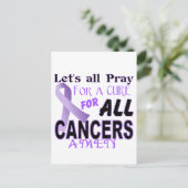 すべては治療の蟹座の認識度の服装のために祈る ポストカード (スタンド正面)