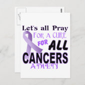 すべては治療の蟹座の認識度の服装のために祈る ポストカード (正面/裏面)