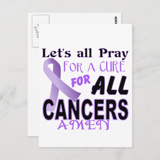 すべては治療の蟹座の認識度の服装のために祈る ポストカード (正面/裏面)