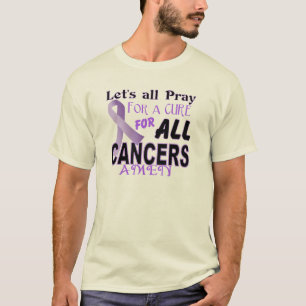 すべては治療の蟹座の認識度の服装のために祈る Tシャツ