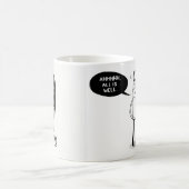 すべては源泉の屑の匿名のロゴのマグです コーヒーマグカップ (中央)