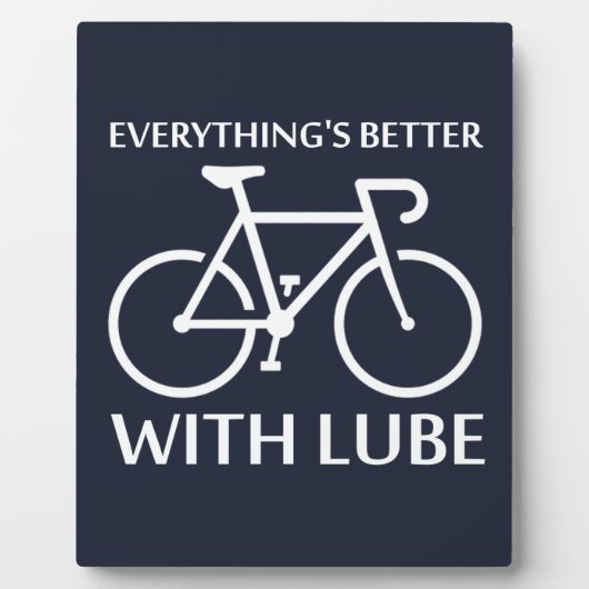 すべては潤滑剤で良くなる フォトプラーク (正面)