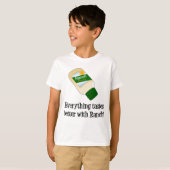 すべては牧場とよりよく味がします Tシャツ (正面フル)