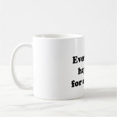 すべては理由のために起こります コーヒーマグカップ (左)