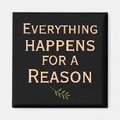 すべては理由の磁石のために起こる マグネット (正面)