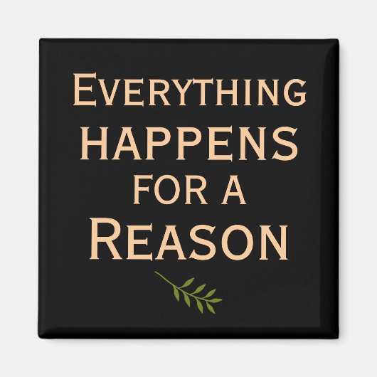 すべては理由の磁石のために起こる マグネット (正面)