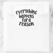 すべては理由シールのために起こる スクエアシール (バッグ)