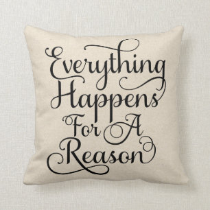 すべては理由 の黒い原稿のために起こります クッション