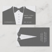 すべては男らしいバチュラーパーティを結婚することに服を着せました 名刺 (正面/裏面)