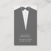 すべては男らしいバチュラーパーティを結婚することに服を着せました 名刺 (裏面)