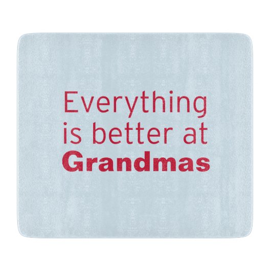 すべては祖母でよりよいです カッティングボード (正面)