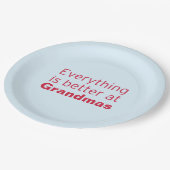 すべては祖母でよりよいです ペーパープレート (アングル)