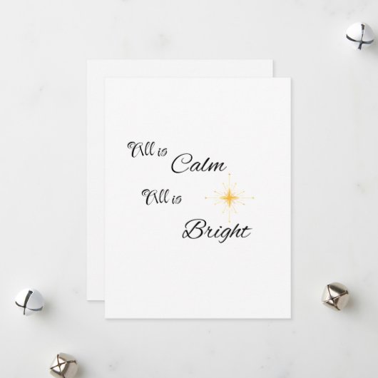 すべては穏やかで、すべては明るい、 シーズンカード (正面/裏面インサイチュ)