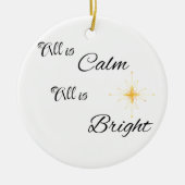 すべては穏やかで、すべては明るい セラミックオーナメント (正面)