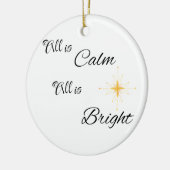 すべては穏やかで、すべては明るい セラミックオーナメント (左)