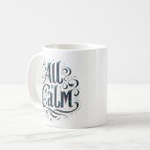 すべては穏やかなクリスマスコーヒーマグ コーヒーマグカップ (正面左)