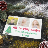 すべては穏やかなクリスマスフォトコラージュではない シーズンカード