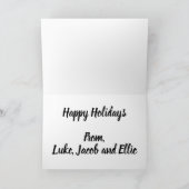 すべては穏やかなクリスマスフォトコラージュではない シーズンカード (内部)