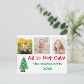 すべては穏やかなクリスマスフォトコラージュではない シーズンポストカード (スタンド正面)