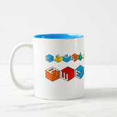 すべては素晴らしいマグです ツートーンマグカップ (左)