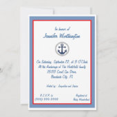 すべては航海のなベビーシャワー招待状を渡します 招待状 (裏面)