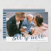 すべては良いクリスマス/休日のフォトカード シーズンカード (正面/裏面)