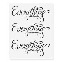 すべては良く一時的な入れ墨です