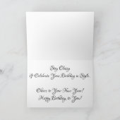 「すべては過ぎ去った」誕生日カード カード (内部)