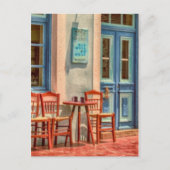 すべては、ギリシャのカフェメニュー郵便はがきよくあります 案内ポストカード (正面)